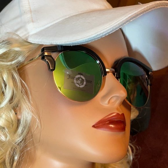 Juicy Couture Black/Gold Cat Eye Sunglasses NWT SG109 - Picture 10 of 11